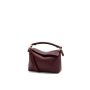 Loewe Small Puzzle in Classic Calfskin-Burgundy 