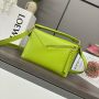 Loewe Small Puzzle in Classic Calfskin-Grass Green