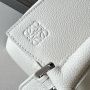 Loewe Small Puzzle in Grained Calfskin-white