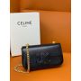 Celine Cuir Triomphe Chain Shoulder Bag 