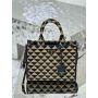 Small Prada Symbole embroidered fabric handbag