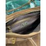 Prada Cocoa Brown Large suede leather handbag