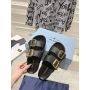 Prada Leather strap slides, 35-45