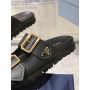 Prada Leather strap slides, 35-45