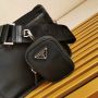 Prada Re-Nylon and Saffiano leather shoulder bag  