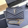 Saint Laurent Cassandre Envelope Chain Wallet 