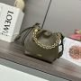 Loewe Mini Flamenco Purse Clutch-Olive green