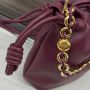 Loewe Mini Flamenco Purse Clutch-Burgundy