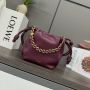 Loewe Mini Flamenco Purse Clutch-Burgundy