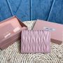 Miu miu Small matelassé nappa leather wallet