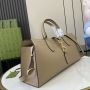 Gucci Medium Tote bag with Hook closure-Taupe