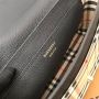 Burberry Check and Leather Note Bag