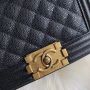 Small Boy Chanel Handbag in Grained leather 