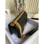 Medium Boy Chanel Handbag  in Grained leather 