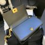 Medium Boy Chanel Handbag  in Lambskin 