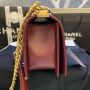 Medium Boy Chanel Handbag  in Lambskin 