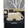 Medium Boy Chanel Handbag  in Lambskin 