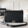 Large Boy Chanel Handbag  in Lambskin 