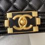 Boy Chanel Flap Bag with Handle in Lambskin 