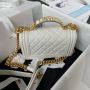 Small Boy Chanel Flap Bag with Handle 