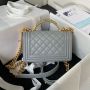 Small Boy Chanel Flap Bag with Handle 