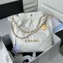 Chanel 22 Small Handbag-white