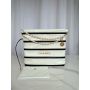 Chanel 22 Small Handbag-white/black