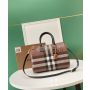 Burberry Check Boston Bag