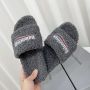 Balenciaga Shearling Slippers