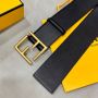 Fendi Wide Leather Belt 6.0cm