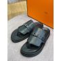 Hermes Unisex Sherling Mules