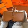 Hermes Jige Elan Clutch in Swift Leather 