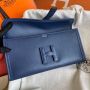 Hermes Jige Elan Clutch in Swift Leather 