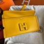 Hermes Jige Elan Clutch in Swift Leather 