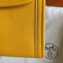 Hermes Jige Elan Clutch in Swift Leather 