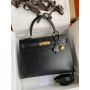 Hermes Kelly 32 2way Handbag in Box Leather 