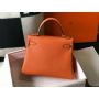 Hermes Kelly 32 2way Handbag in Togo Leather 