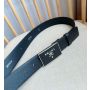 Prada Saffiano Belt 3.5cm for Men