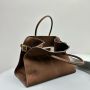 The Row Soft Margaux 17 Bag in Suede