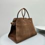 The Row Soft Margaux 17 Bag in Suede