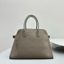 The Row Soft Margaux 15 Bag in leather-Grey